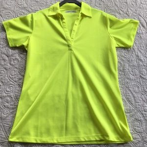 Ladies Joe’s USA Golf Shirt Bright Yellow Size M
